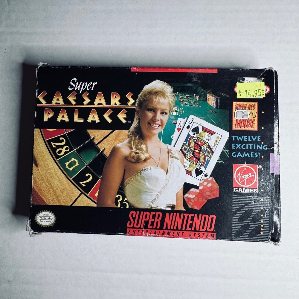 Super Caesars Palace (Super Nintendo, 1993)- CIB